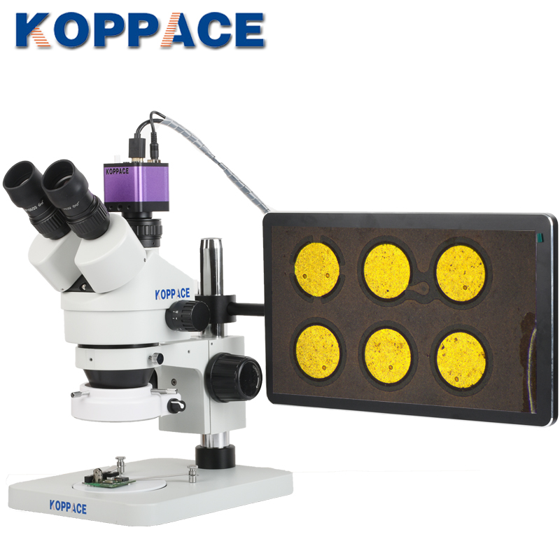 KOPPACE 3.5X-180X三目立体电子显微镜13.3寸高清显示器