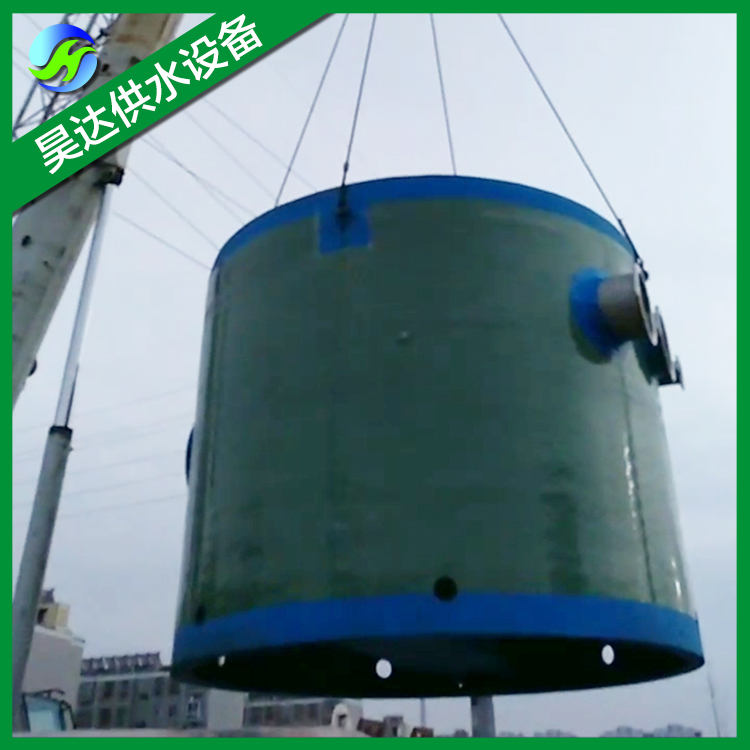 湖南定制一体化预制泵站价格 防腐蚀玻璃钢预制泵站 污水提升泵站厂家