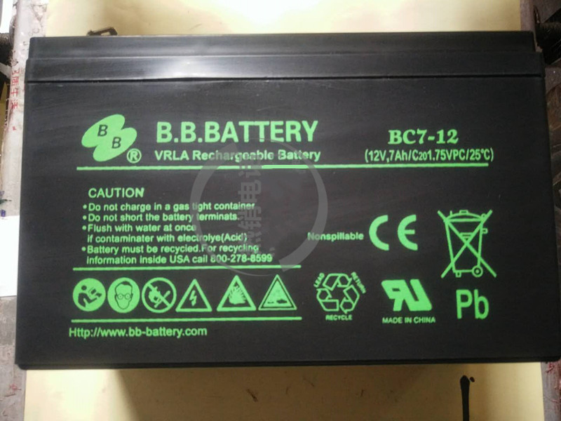 台湾美美BB蓄电池BC7-12 12V7AH 应急灯电源照明电子仪器