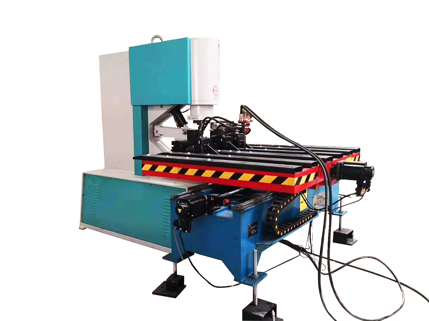 160吨数控冲孔机液压冲床加装数控送料平台