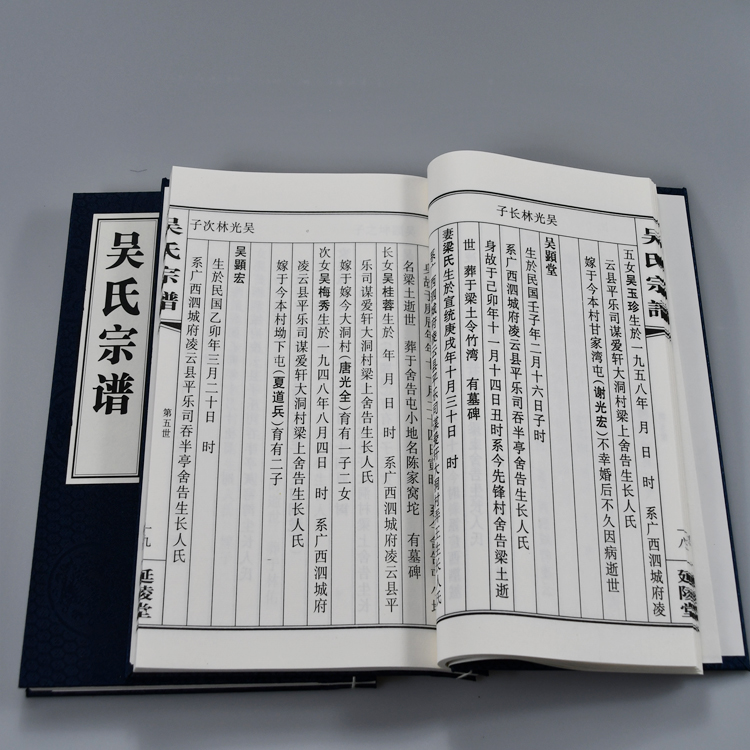 古式线装宣纸家谱 如皋族谱印刷厂 南通家谱印刷厂 专注 宣纸印刷