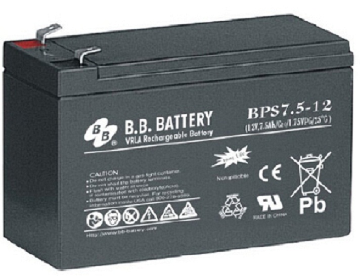 美美BB蓄电池BPS7.5-12 12V7.5AH 应急灯电源电梯消防柜医疗通讯用
