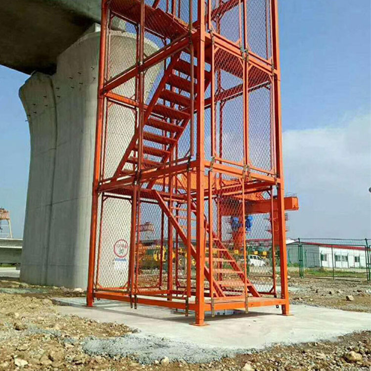 利科建筑出售 Z字形梯笼 施工用组合式梯笼 铁路施工安全梯笼 来电报价