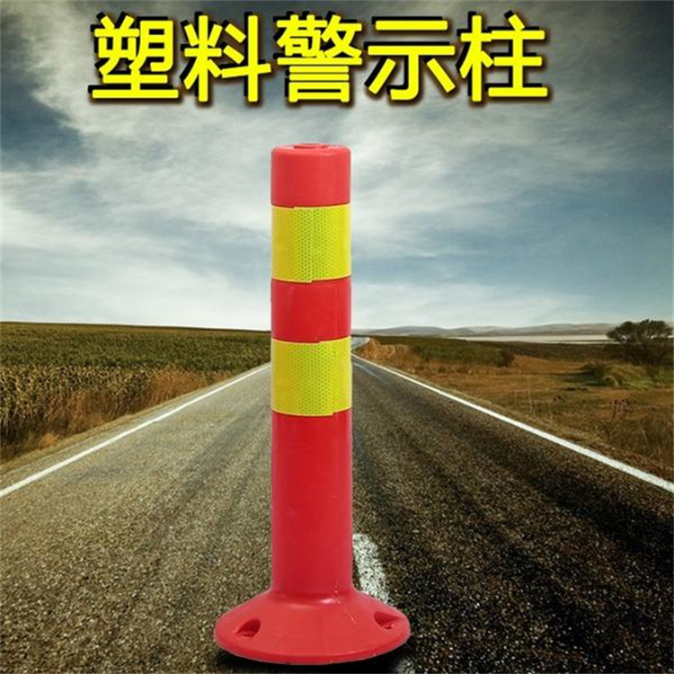 陕西道口柱  西安警示道口柱 西安钢管警示柱  安全警示柱