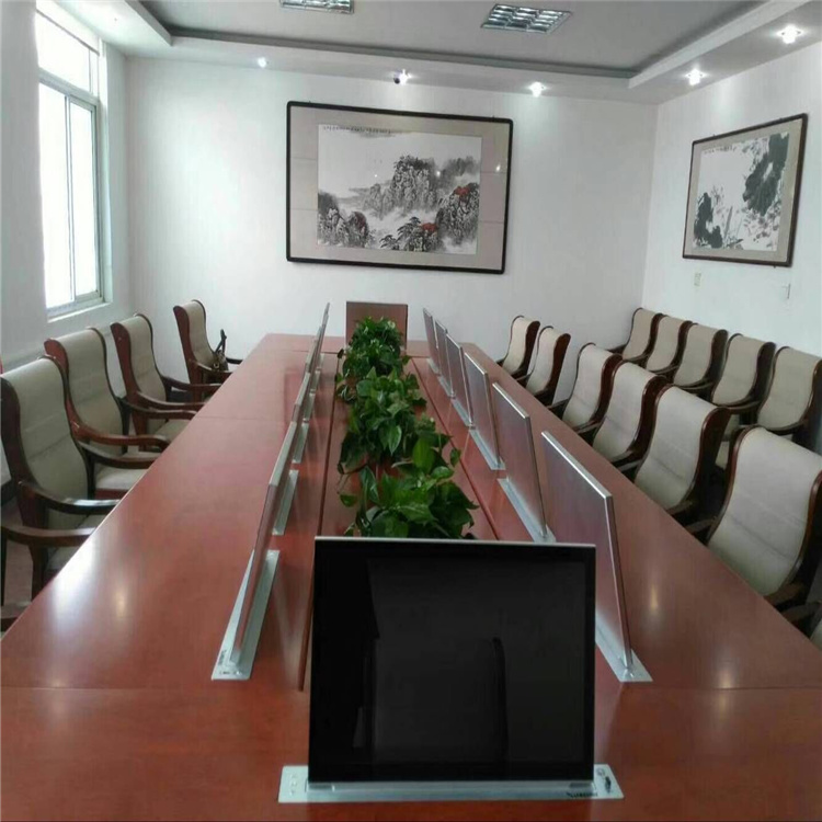 液晶屏翻转器厂家 智能升降会议桌 触摸屏升降器 勤嘉利科技nice