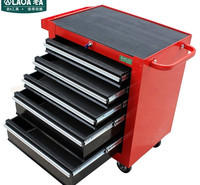 老A（LAOA）五层抽屉式工具车多功能维修工具柜工具推车LA114826 红色