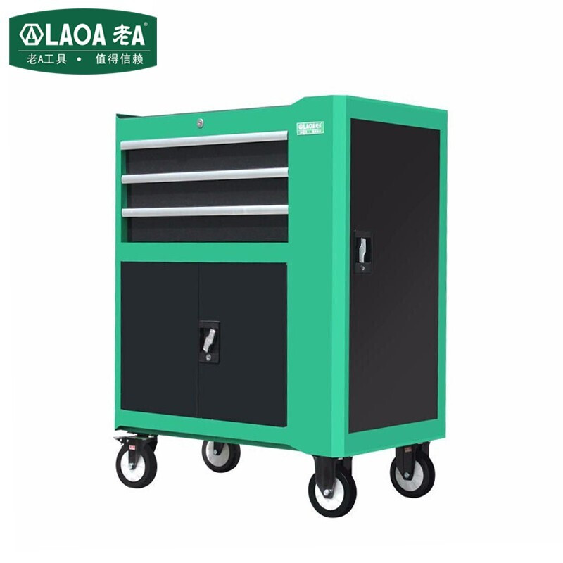 老A（LAOA）重型工具车 手推车三层抽屉汽修工具柜收纳柜 LA119230