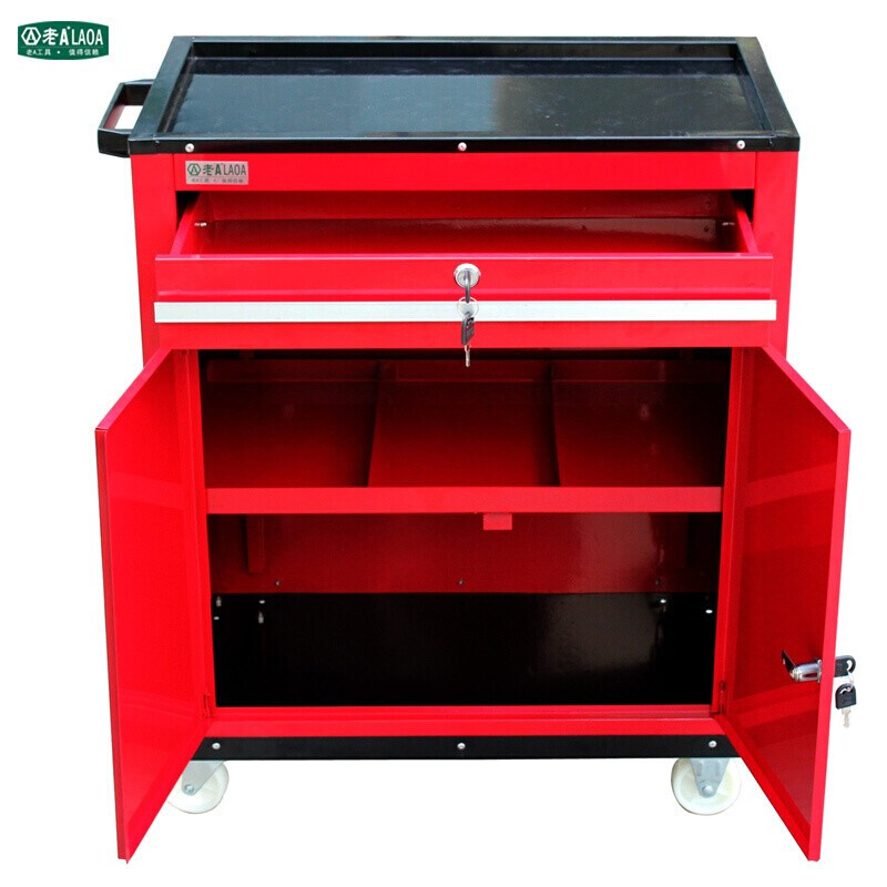 老A（LAOA）工具车 工具收纳手推车 车间移动工具柜红色 LA111806 