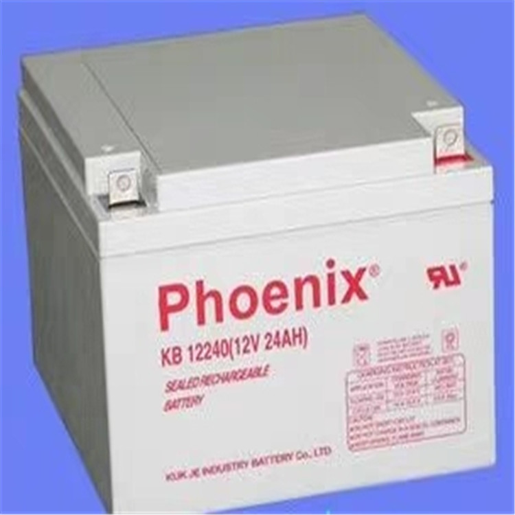 凤凰蓄电池KB12240阀控式免维护12V24AH电池UPS电源EPS直流屏专用