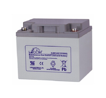 LEOCH理士蓄电池DJM1245 12V45AH 铅酸免维护电池UPS电源直流屏