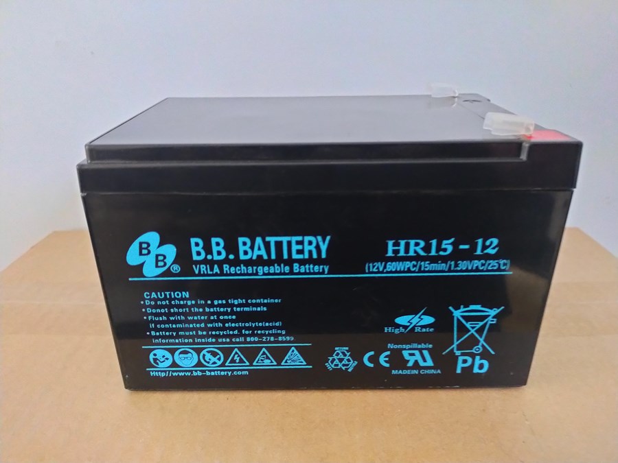 美美BB蓄电池HR15-12 12V15AH 电梯机房儿童车电瓶UPS EPS