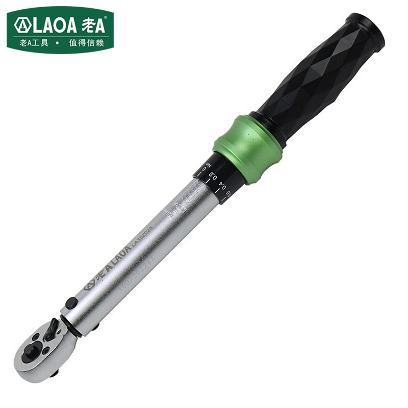 老A（LAOA）扭力扳手5-25n/m预置可调扭矩扳手力矩扳手 机修棘轮扳手 LA352025