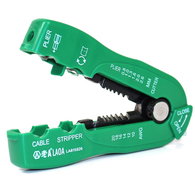 老A（LAOA）剥线钳 多用剥皮钳子掌上剥线器剥皮器 LA815826