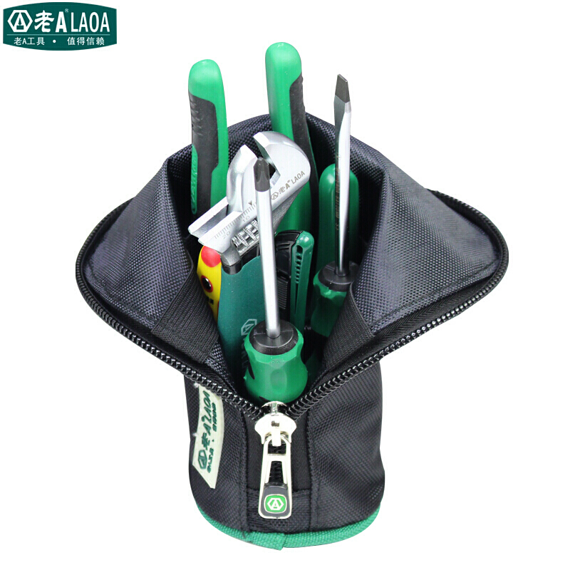 老A（LAOA）9件套家装工具套装 钢丝钳活动扳手螺丝刀剥线钳 维修工具组套 LA105109
