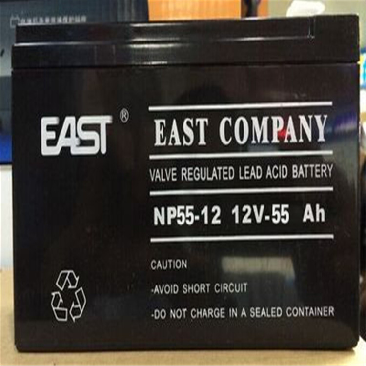 EAST易事特蓄电池NP55-12发电厂机房铅酸UPS电瓶12V55AH正品包邮