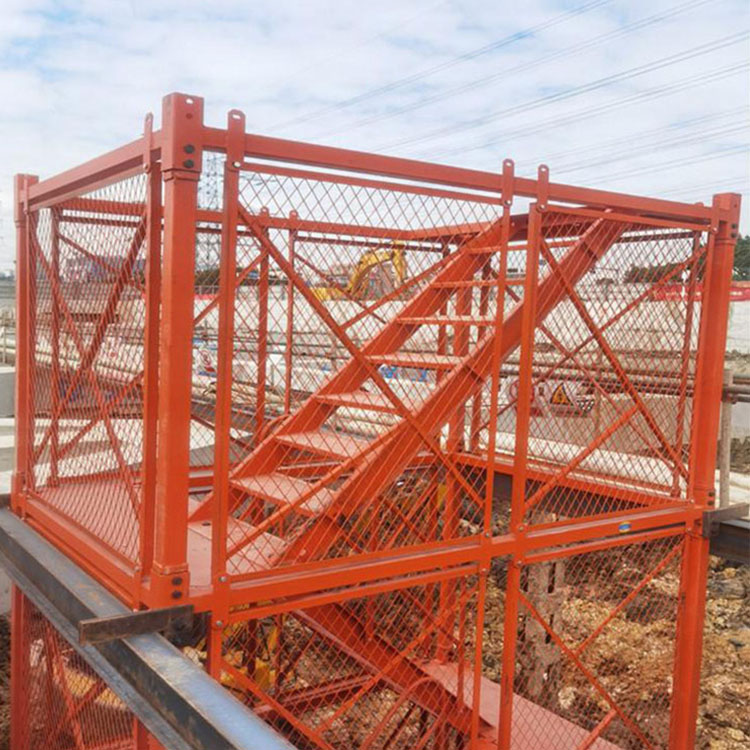 厂家出售 基坑安全梯笼 建筑工地用安全梯笼 施工安全爬梯梯笼 加工定制