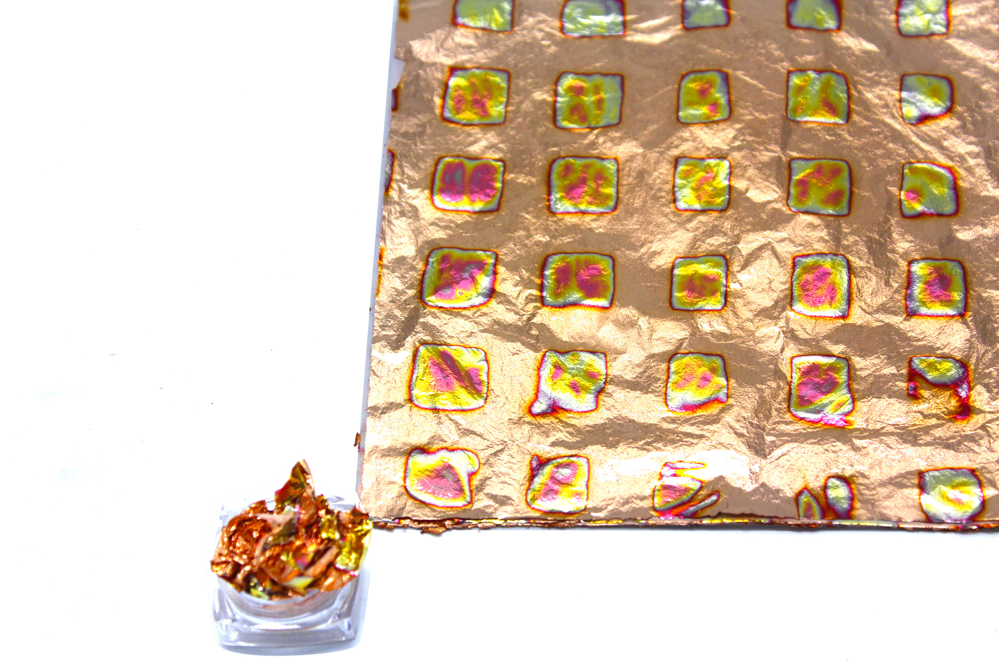 幻彩箔绘画美甲装饰花式彩箔多色可选14cm本子彩色金箔纸DIY装饰金梓厂家直供