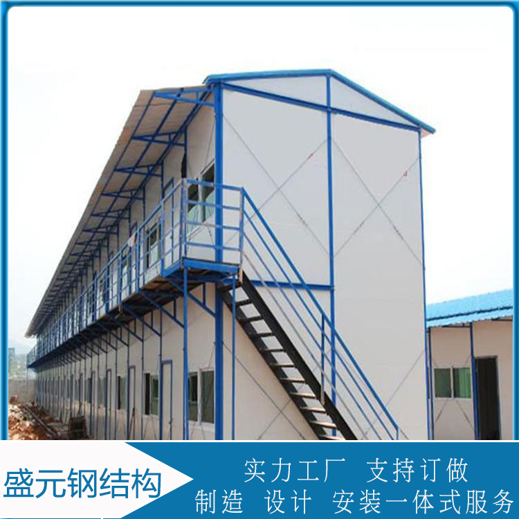 岩棉夹心彩钢板房价格  简易彩钢防疫房  消音隔热