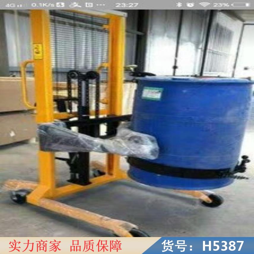 朵麦05t手动堆高车 小型手动不锈钢堆高车 固定式手动堆高车货号H5387