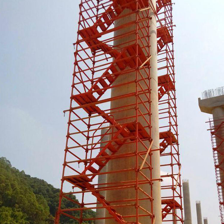 桥梁墩柱施工安全爬梯 利科销售 施工建筑安全爬梯 施工脚手架爬梯 售后无忧