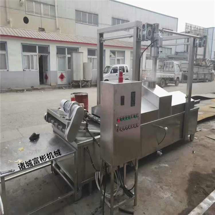 休闲食品油炸机支持定制  操作简单可控温  鸡腿油炸机