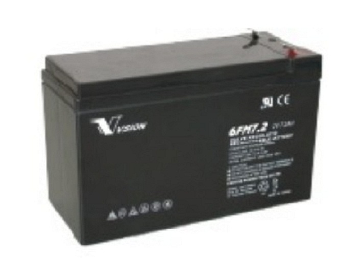VISION威神蓄电池6FM7.2 12V7.2Ah消防通信电梯ups电源现货