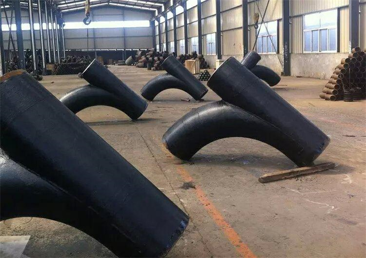 不锈钢45°的等径斜三通 Y型等径斜三通 世铭管道支持图纸订做Y型三通