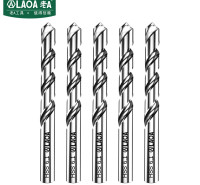 老A（LAOA）M2高速钢全磨制麻花钻头不锈钢钻头6.1mm  LA166061（10支装）