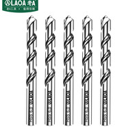老A（LAOA）M2高速钢全磨制麻花钻头不锈钢钻头6.0mm LA166060（10支装）