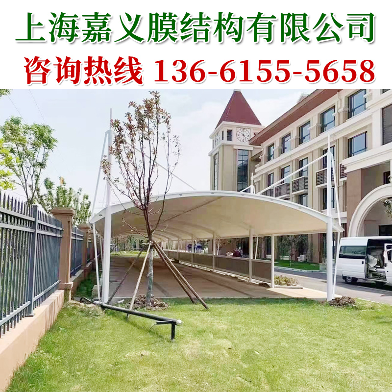 新乡膜结构停车棚小区电瓶车棚自行车棚 焦作汽车停车棚濮阳停车棚遮阳雨蓬许昌车棚价格