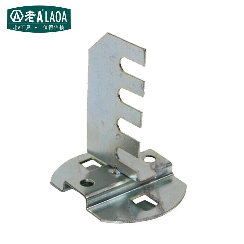 老A（LAOA）五金工具挂钩货架配件 钢锯挂架75mm(5支装)LA11401-o