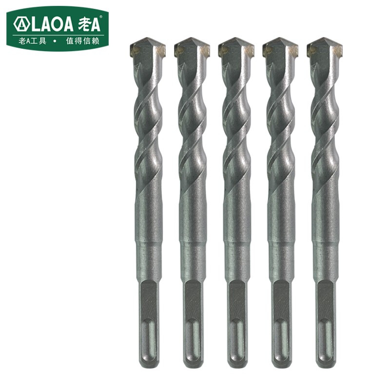 老A（LAOA）电锤钻头方柄四坑砖头混泥土钻头冲击钻头Φ6x150mm5支装LA160615-S
