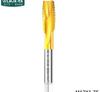 老A（LAOA）含钴镀钛先端丝锥 攻镀钛钻头螺丝机用丝锥M12*1.75单支 LA160212