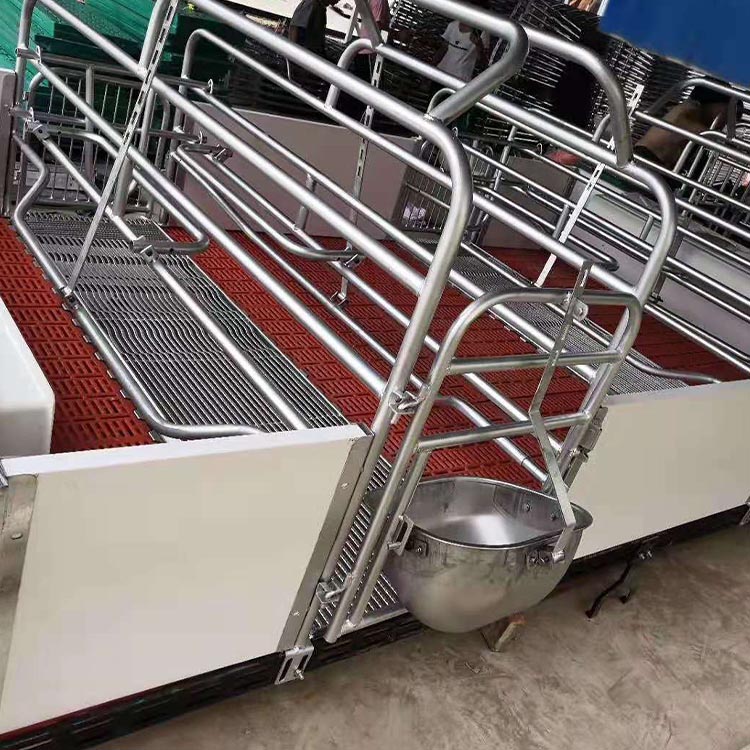 出售 热镀锌双体产床 双体全复合母猪分娩床 可定制 欧式母猪产床 支持定制