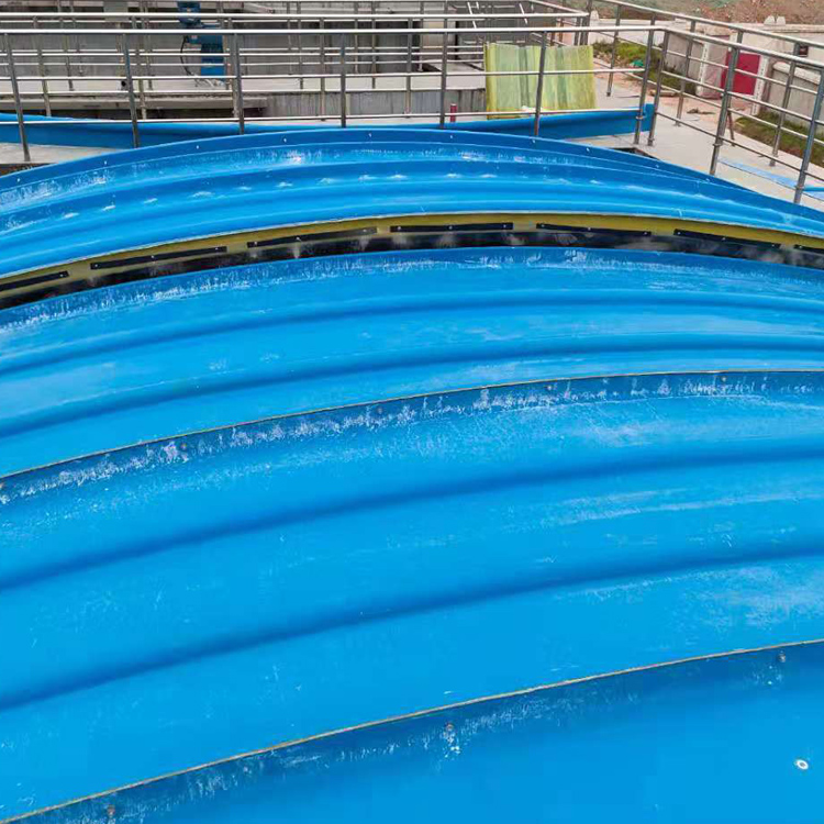 光义臭水生物污水池玻璃钢拱形盖板 玻璃钢集气罩 玻璃钢盖板