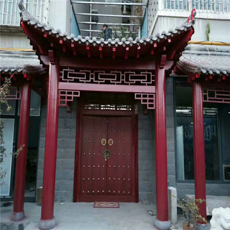 防腐木门头施工 防腐木门头报价 规格多样 欢迎定制