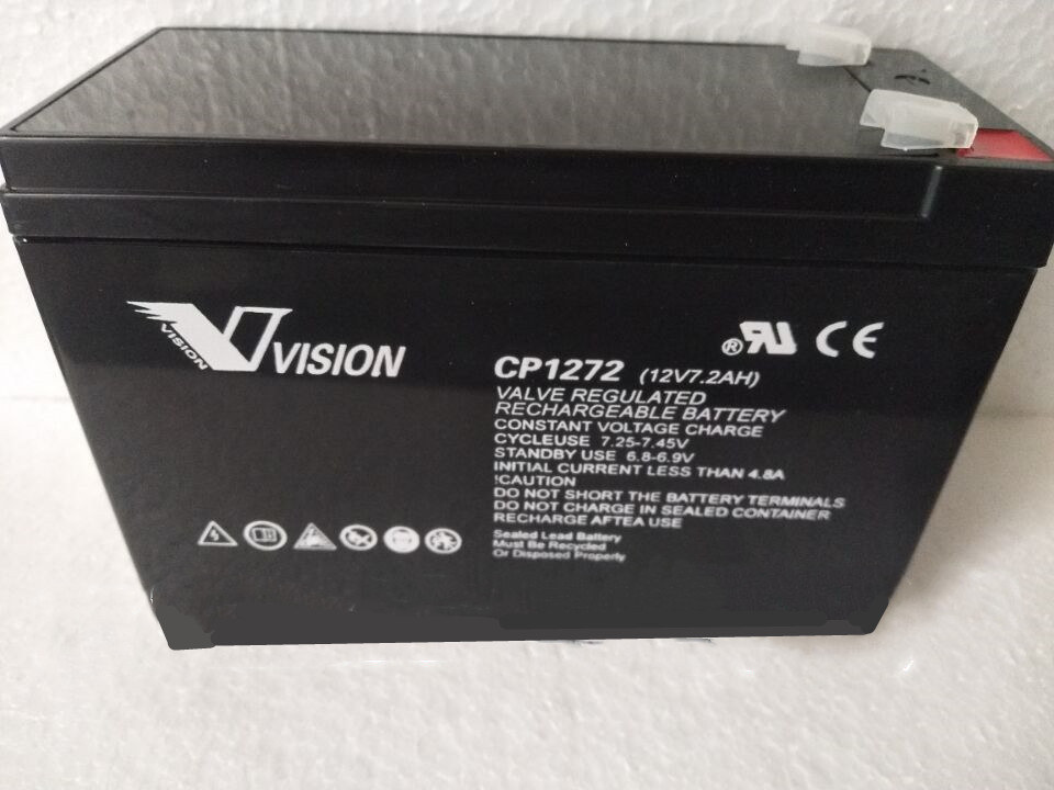 VISION威神蓄电池CP1272 12V7.2Ah 大型UPS计算机备用电源