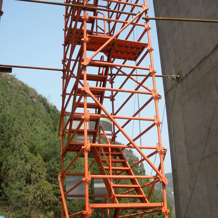 香蕉式安全爬梯 利科出售 建筑之字形安全爬梯 建筑工地安全爬梯 来电订购