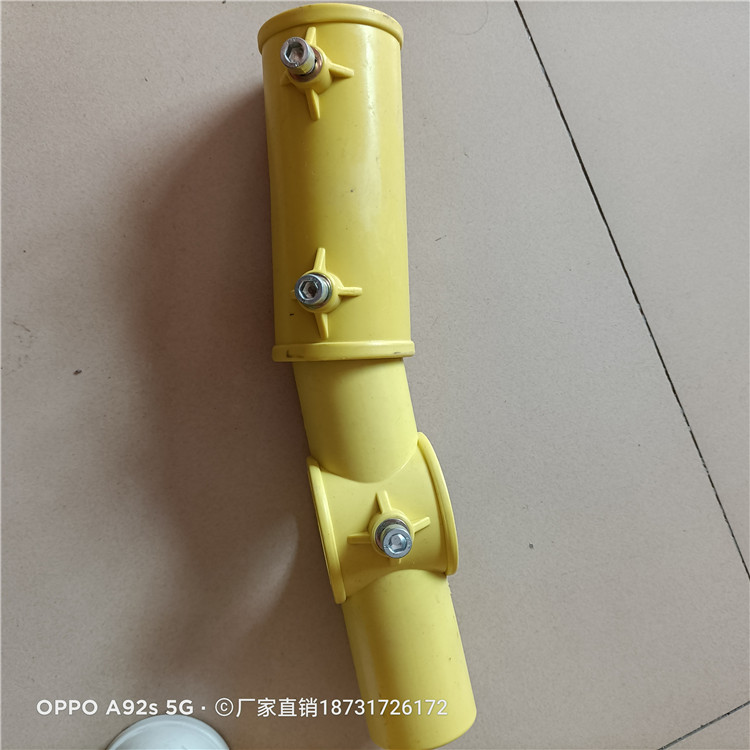 工地建筑楼梯防护连接管件 临边防护栏杆连接件 工地楼梯简易扶手