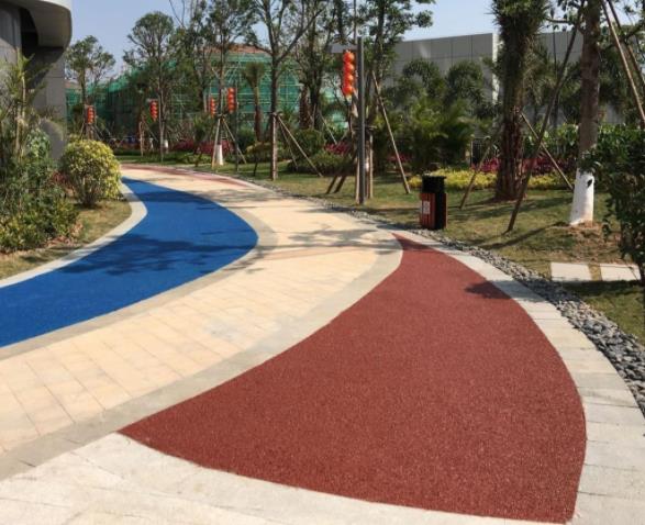透水混凝土路面施工工艺 混凝土透水地坪价格 彩色透水地坪 晶邦地坪