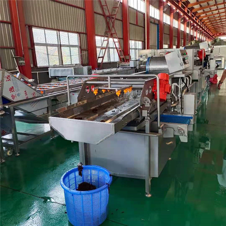 涡流清洗机型号 净菜加工流水线设备 美康牌秋葵清洗鲜切加工生产线