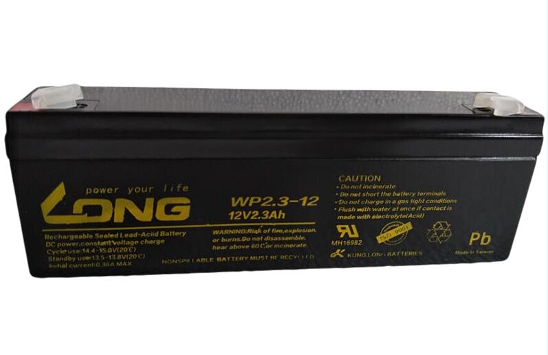 LONG广隆蓄电池WP2.3-12 12V2.3AH 仪表电池,医疗设备设备电池