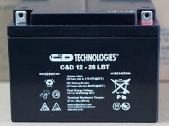 西恩迪大力神蓄电池C D12-26 LBT 12V26AH 消防主机备用 UPS电瓶