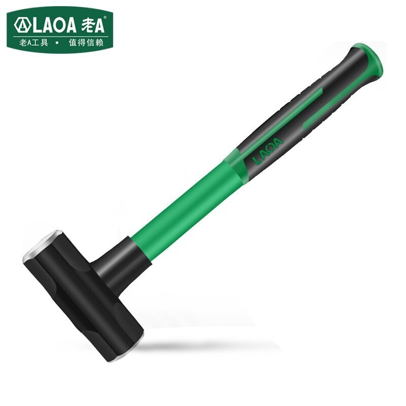 老A（LAOA）八角锤4磅 石工锤子 铁榔头 纤维柄手锤 LA712504