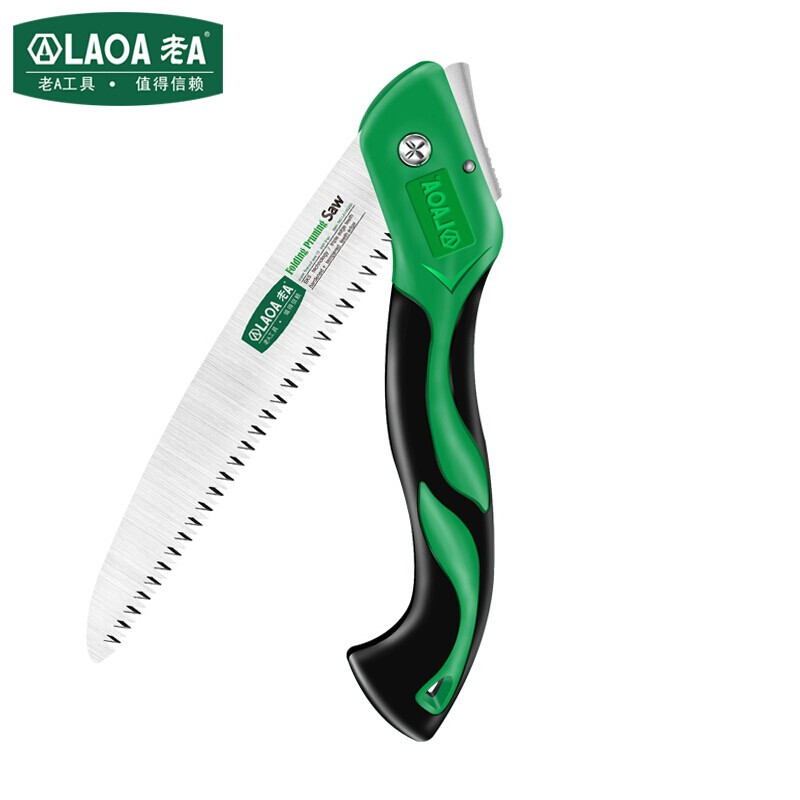 老A（LAOA）折叠锯子 手工锯 木工锯 SK5便捷式园林锯 210mm LA148210