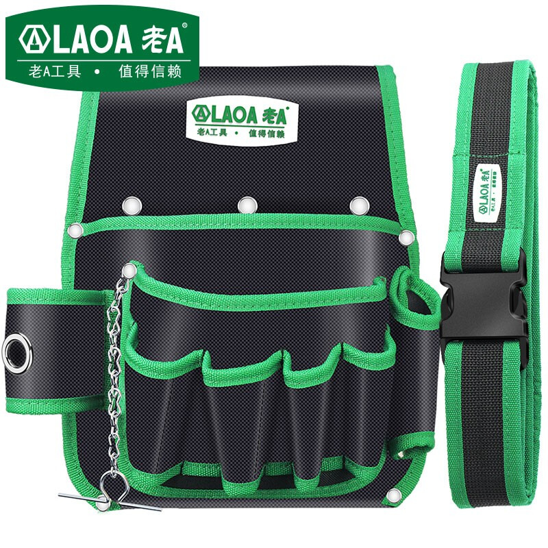 老A（LAOA）电工工具包 腰包工具收纳包电讯维修安装工具挂包配腰带 LA115602
