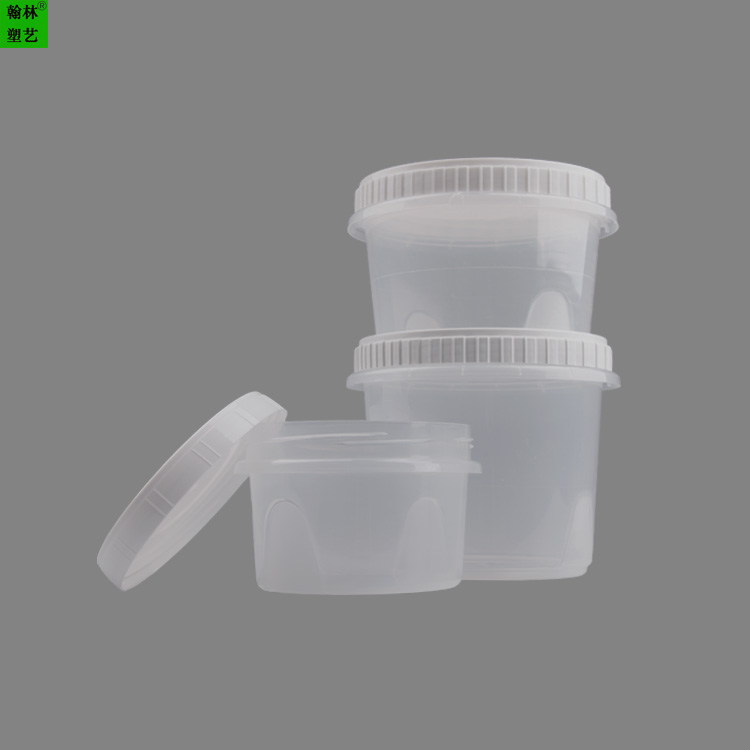 现货400ml 500ml 700ml一次性塑料打包食品级pp材料圆形旋转汤杯底 一次性打包底加厚