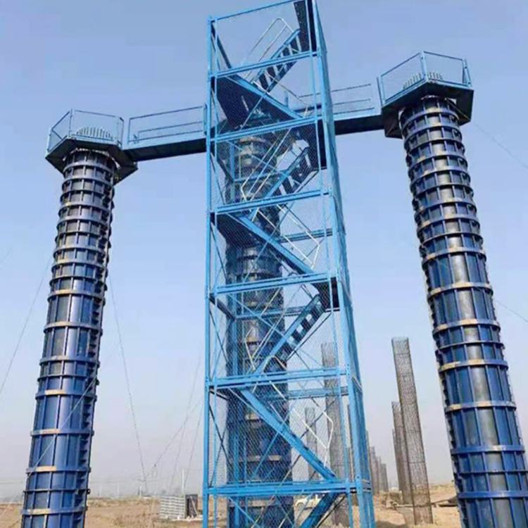 厂家供应 路桥墩柱型八角平台 桥墩矩形作业平台 施工爬梯连接墩柱平台 价格称心