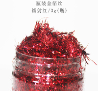 金梓供应各色金银箔丝 美甲金箔丝 绘画金箔丝 艺术玻璃金箔丝 彩色金箔丝