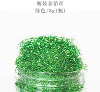 金梓箔业美甲仿金箔丝工艺绘画画DIY金箔丝滴胶水晶金箔丝